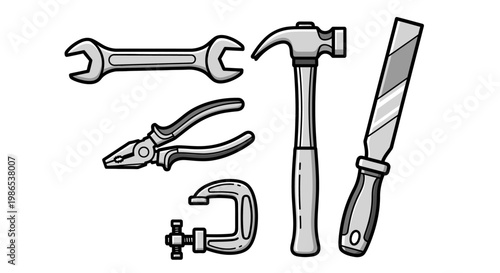 Hand tools for construction work projects 1.