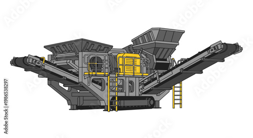 Large Industrial Stone Crusher Machine.