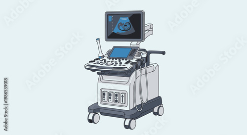 Medical Ultrasound Machine Equipment Device.
