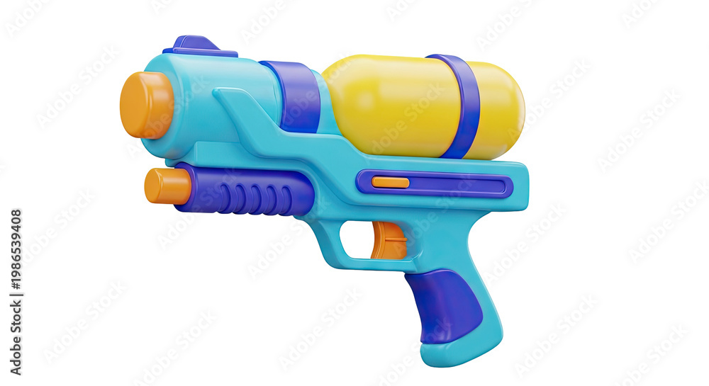 Naklejka premium Cartoon Water Gun Toy