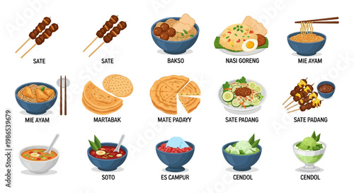 Variety of Asian dishes and snacks on display for food lovers to enjoy.