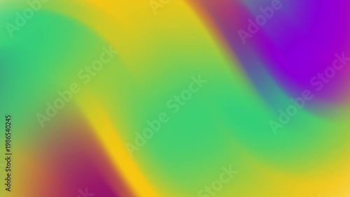Abstract background blend of yellow, green, and purple. Suitable for backgrounds, presentations, websites, and design projects requiring a vibrant touch.