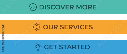Website Hero Banner Featuring Discover More Our Services Get Started.