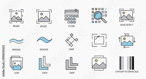 Graphic designer edits photos and illustrations with various tools on a computer screen.