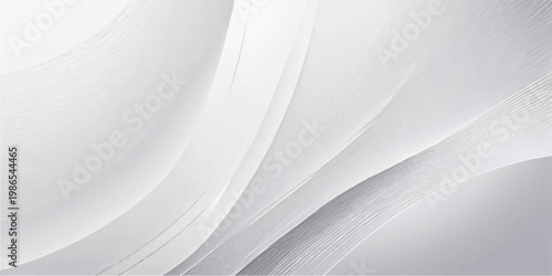 abstract white background with copy space showing clean white plates, dishware, books and paper on table in a restaurant or business setting with an empty, modern and minimal aesthetic