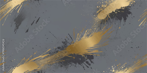 Abstract grunge ocean background with blue water, underwater fish, sea nature elements, sky, lake, river textures, green and white vector illustration