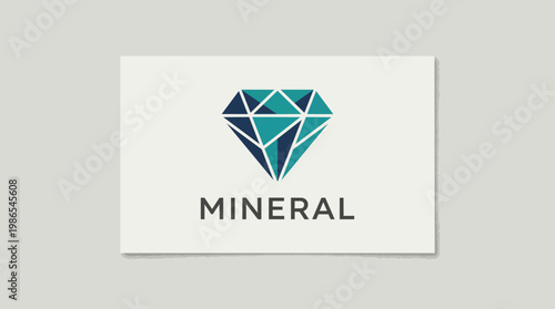 Diamond Gemstone Crystal Jewel Logo.