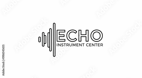 Sound wave logo with text.