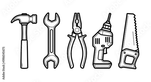 Tools for construction and repair work 2.