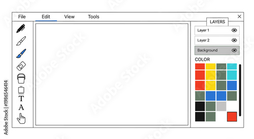 Computer software color picker tool.