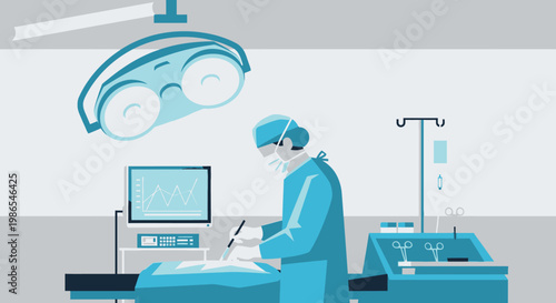 Doctor in hospital operating room.
