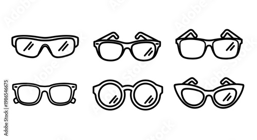 Variety of Glasses and Spectacles.
