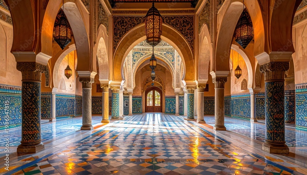 Obraz premium Ornate interior hallway