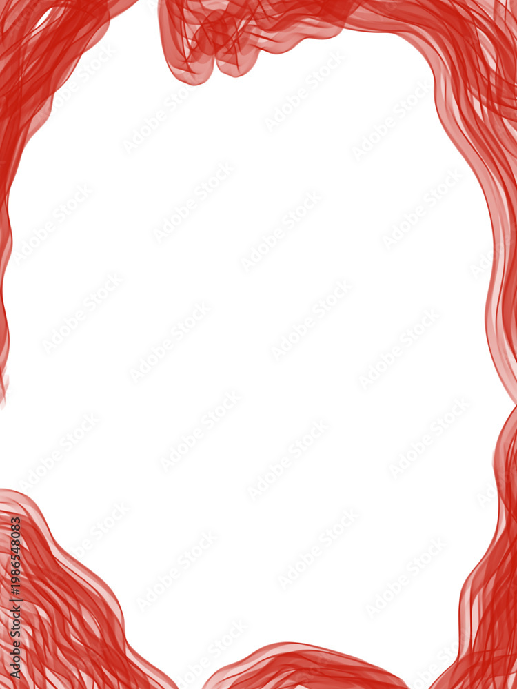 Fototapeta premium La Tomatina Red Liquid Splash Frame Border Abstract Festive Background