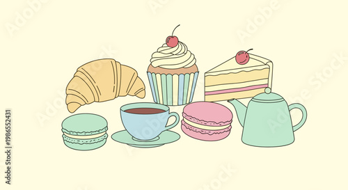 A colorful still life of sweet treats.