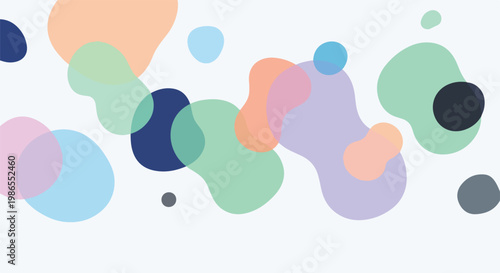 A colorful abstract composition of overlapping rounded shapes (2)