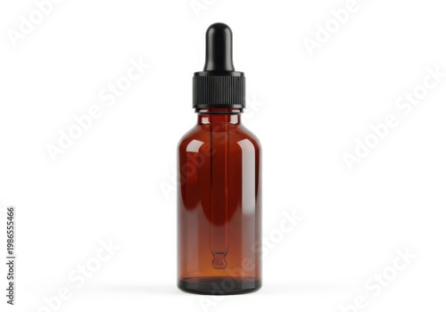 Amber glass dropper bottle for essential oils and serum medicine