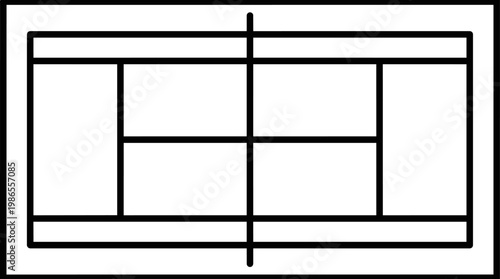 Abstract Geometric Grid Pattern Composition.
