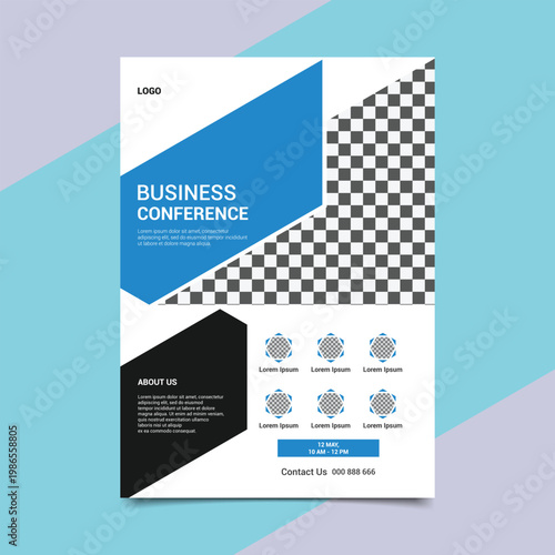 Conference flyer template.