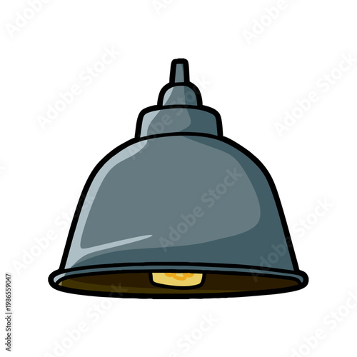 simple tall pendant lamp vector image