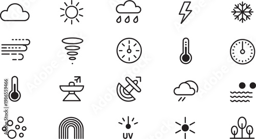 Fitness and sports equipment icons