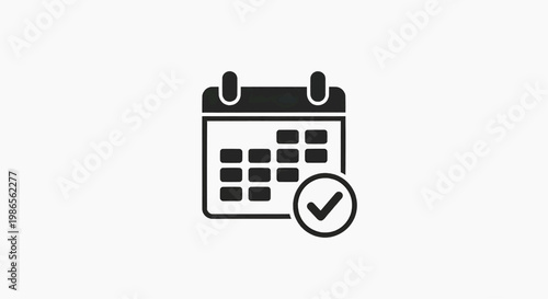 Calendar icon with a confirmed date, representing successfully scheduled appointments and events