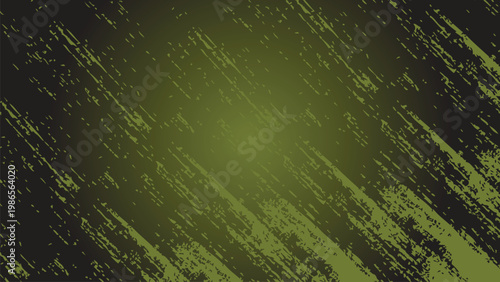 Abstract green grunge background with vintage light patterns and technology lines creating an artistic vector wallpaper design for a textured backdrop