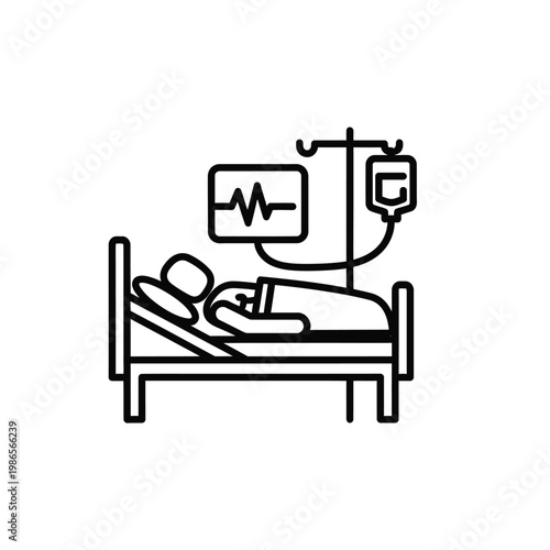 Hospital Bed Icon