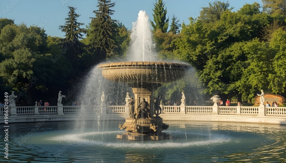 Fototapeta premium fountain in the park of versailles