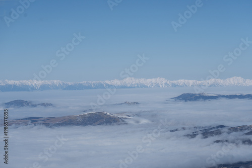 Mount Yatsugatake and Mount Akadake in the Snowy Mountains