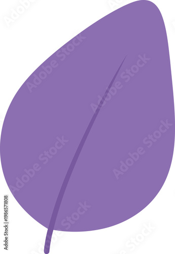 Purple leaf plant nature symbol