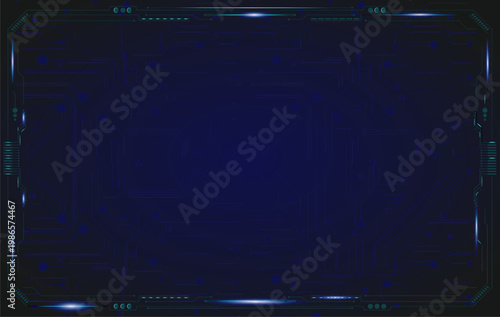Futuristic neon tech background for digital technology concept