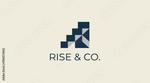 Rise And Co Logo Brand Identity.