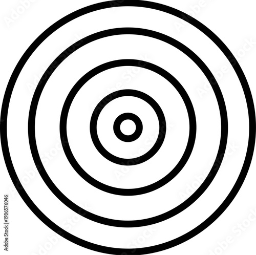 bullseye concentric circle target graphic.