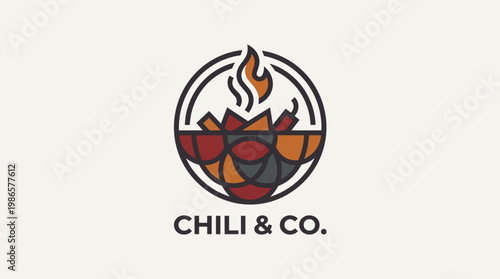 Chili and Co Barbecue Logo Design Concepts.