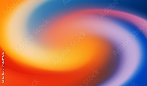 Abstract multicolored holographic background with form a smooth swirling motion design for web banner poster landing page and modern digital art