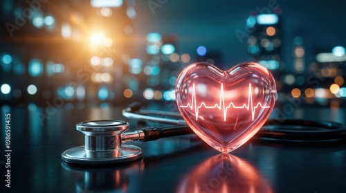 Health Insurance Concept, Hand arranging wood cube stacking with icon healthcare medical on wood background, copy space, financial concept.