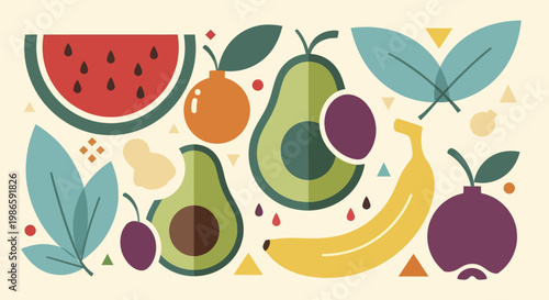 Vibrant and diverse collection of fresh, healthy fruits.