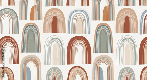 A colorful rainbow pattern on a white background