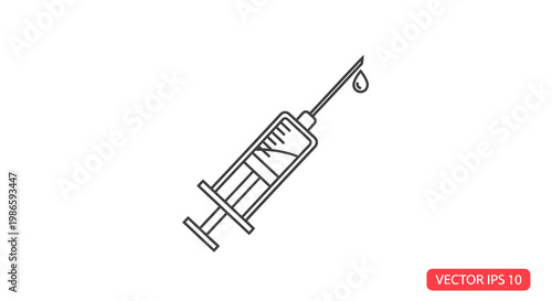 A medical professional prepares a syringe for injection in a clinical setting with a needle.