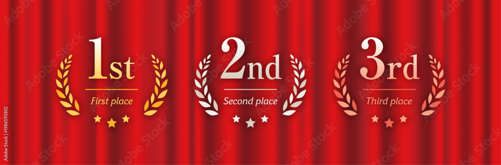 © creamfeeder - 金銀銅 1位2位3位 ランキングのアイコンセット © creamfeeder - 金銀銅 1位2位3位 ランキングのアイコンセット
