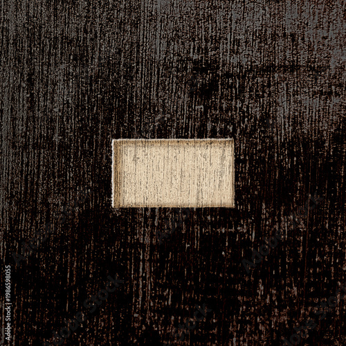 Foto Rustic wooden hyphen sign font design