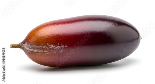 Fresh date fruit on white background.