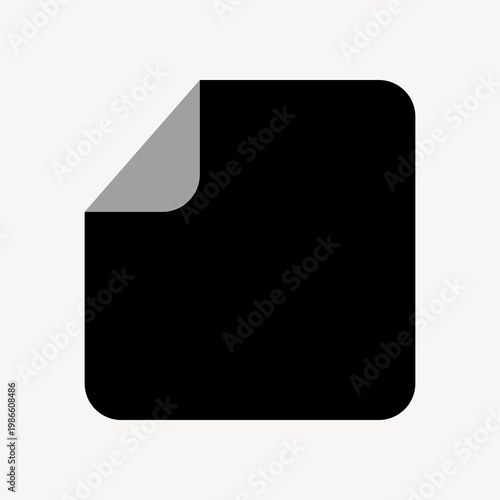 Minimalist black paper icon Free Download Minimalist black paper icon - GFXLoad