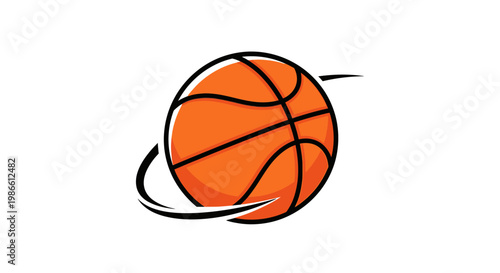 Dynamic Basketball in Motion - Sports Action and Energy