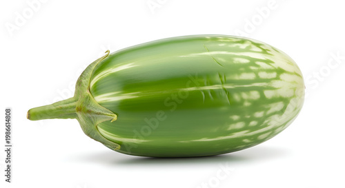 Fresh green vegetable on white background.