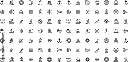 80s Retro Futuristic Icons Set, 40 Space, Technology, and Science Vector Graphics