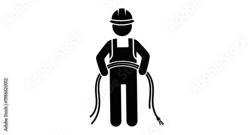 Worker in a hard hat.