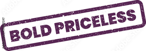 Konstfotografi A distinctive distressed stamp graphic features the word priceless, often used t