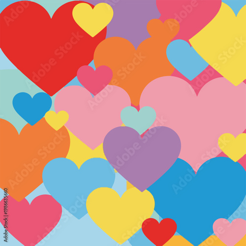 Colorful heart pattern (1)